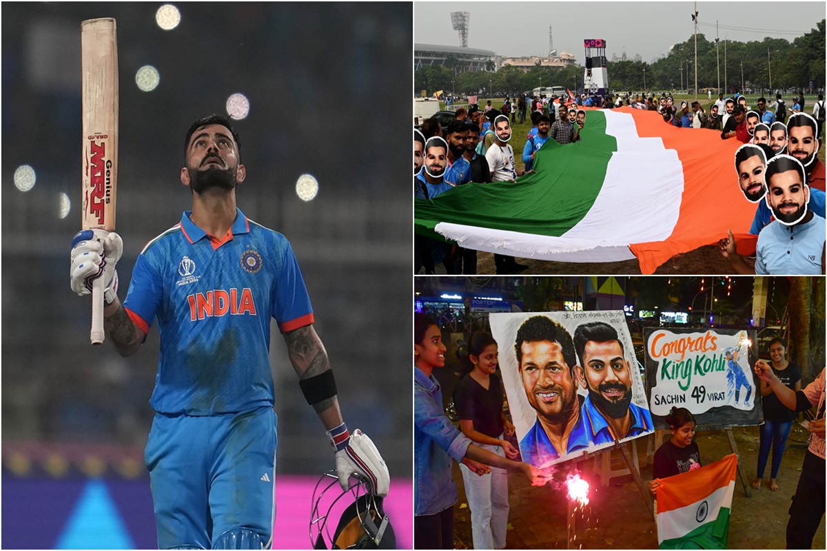 Virat Kohli’s milestone century brings cheer to fans worldwide – See photos