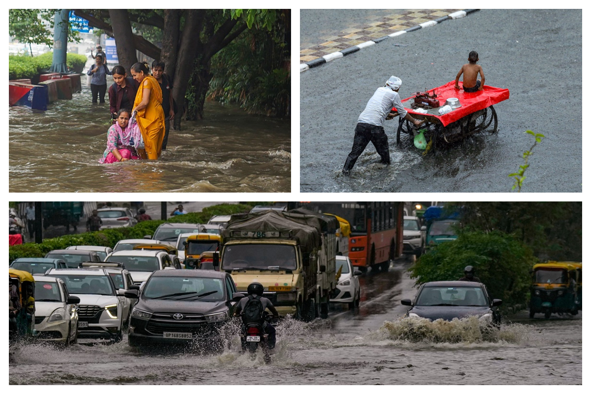 Heavy monsoon rains in North India: Respite from heat or commuters’ nightmare? See Photos